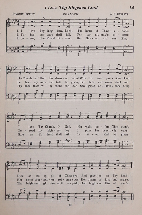 The Junior Hymnal page 13