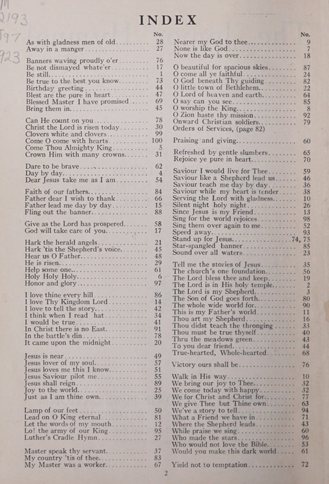 The Junior Hymnal page 2