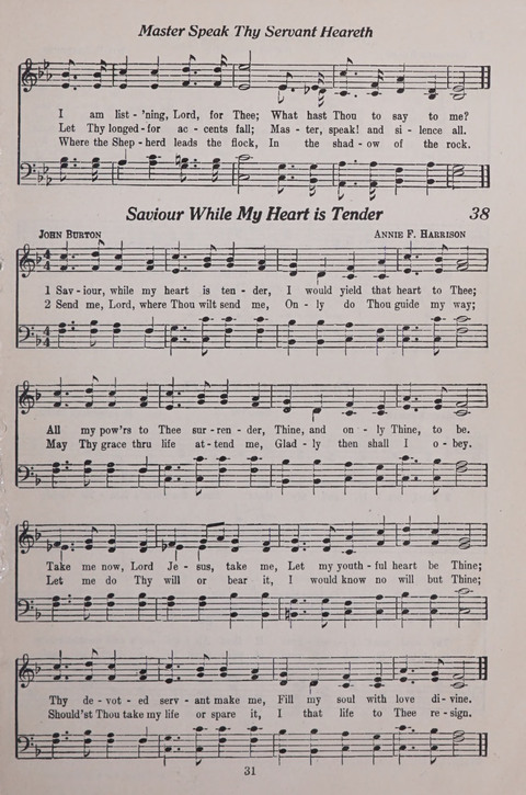 The Junior Hymnal page 31