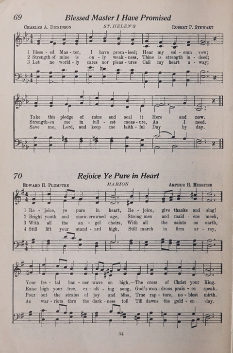 The Junior Hymnal page 54