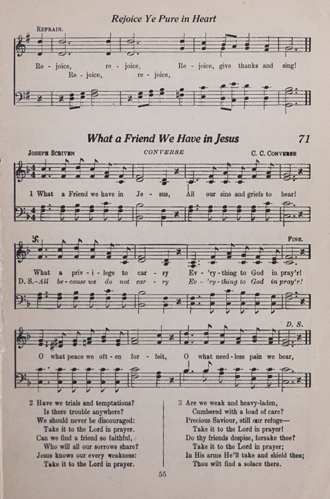 The Junior Hymnal page 55