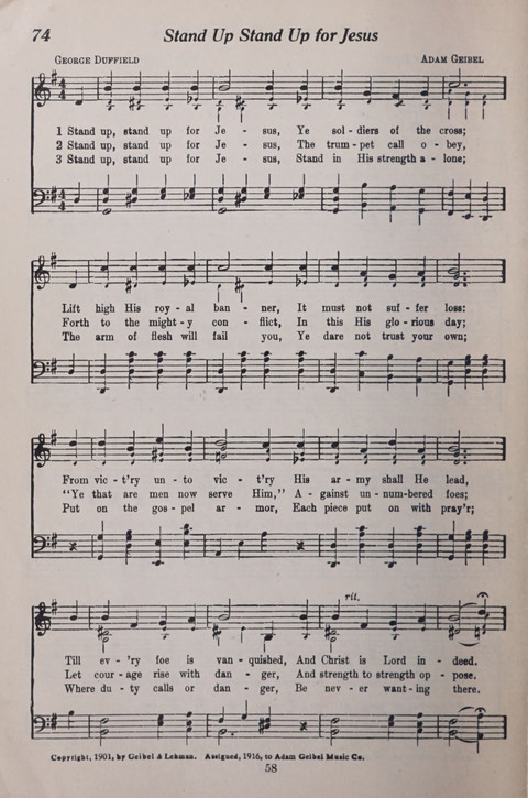 The Junior Hymnal page 58