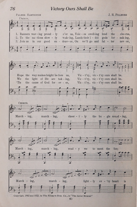 The Junior Hymnal page 60