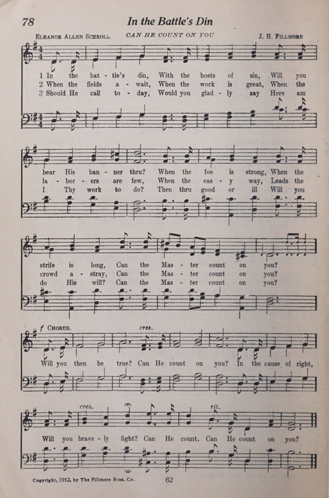 The Junior Hymnal page 62