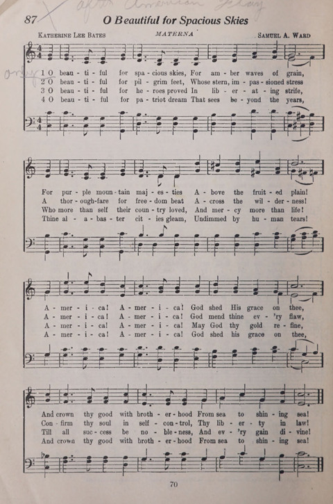 The Junior Hymnal page 70