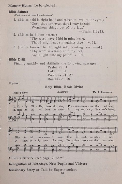 The Junior Hymnal page 83