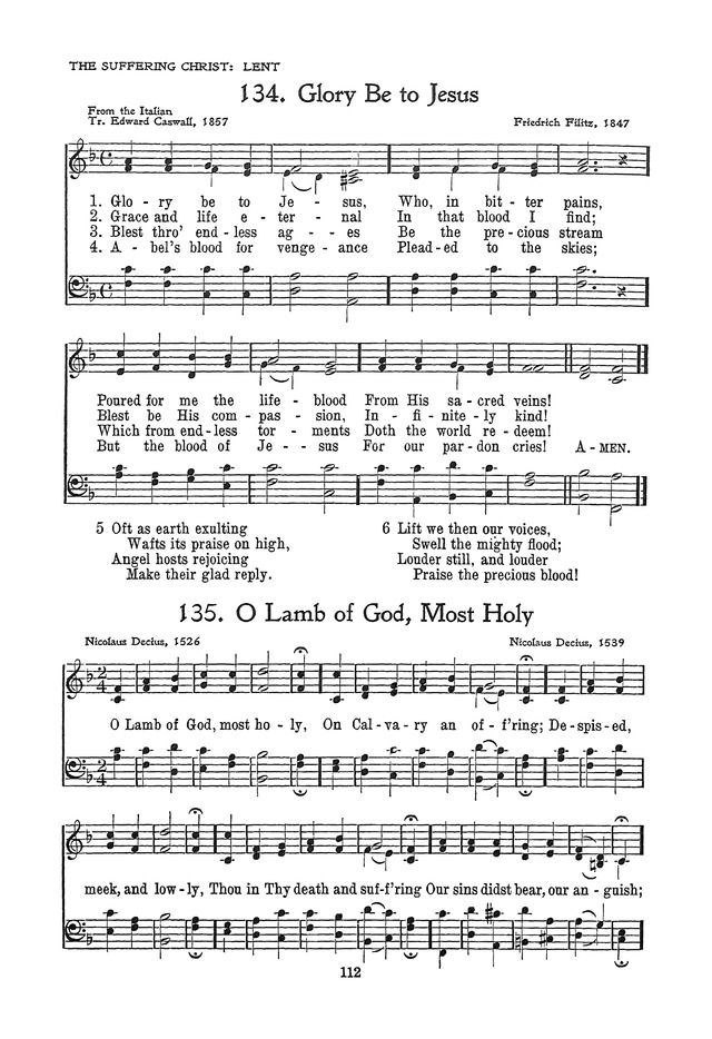 The Junior Hymnal, Containing Sunday School and Luther League Liturgy and Hymns for the Sunday School page 112