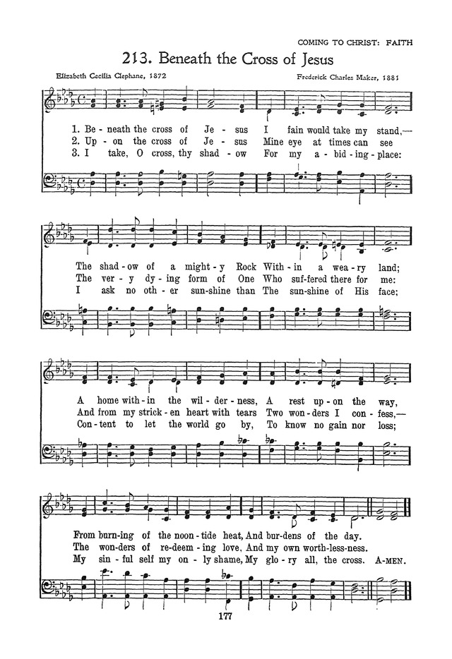 The Junior Hymnal, Containing Sunday School and Luther League Liturgy and Hymns for the Sunday School page 177