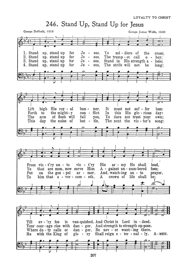 The Junior Hymnal, Containing Sunday School and Luther League Liturgy and Hymns for the Sunday School page 207