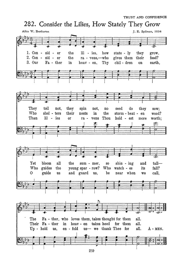 The Junior Hymnal, Containing Sunday School and Luther League Liturgy and Hymns for the Sunday School page 239