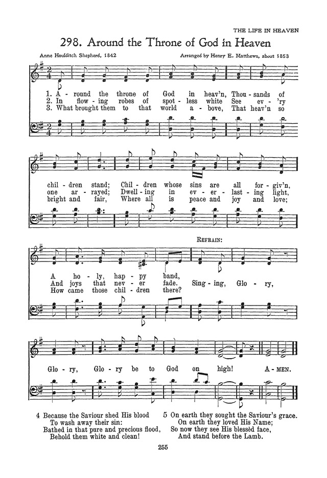 The Junior Hymnal, Containing Sunday School and Luther League Liturgy and Hymns for the Sunday School page 255