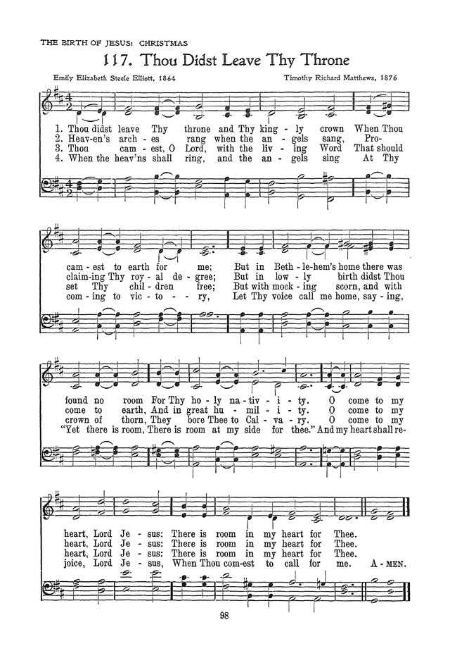 The Junior Hymnal, Containing Sunday School and Luther League Liturgy and Hymns for the Sunday School page 98