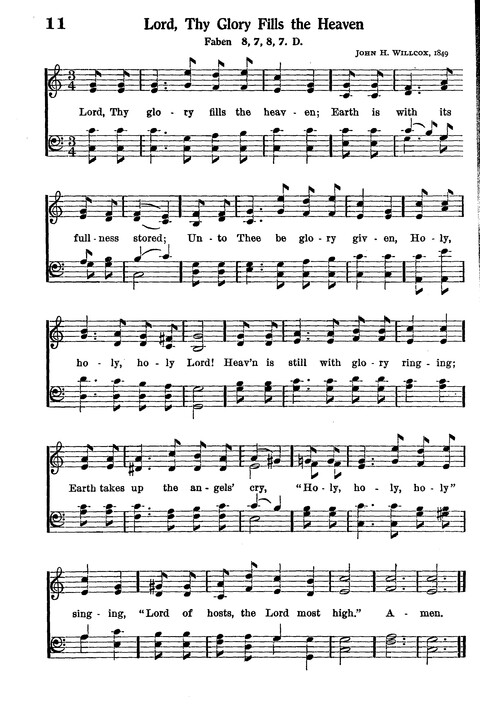 Junior Hymns and Songs: for use in Church School, Sunday Session, Week Day Session, Vacation Session, Junior Societies (Judson Ed.) page 12