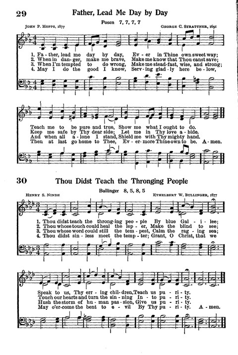 Junior Hymns and Songs: for use in Church School, Sunday Session, Week Day Session, Vacation Session, Junior Societies (Judson Ed.) page 28