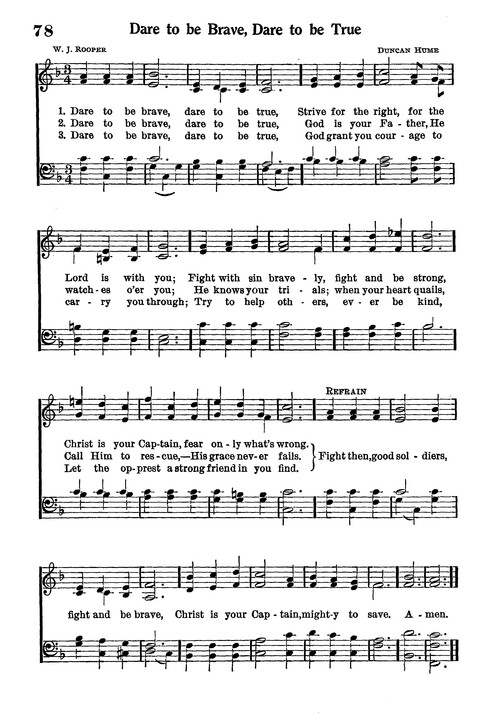 Junior Hymns and Songs: for use in Church School, Sunday Session, Week Day Session, Vacation Session, Junior Societies (Judson Ed.) page 78