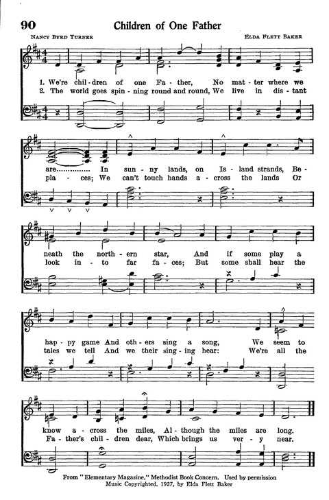 Junior Hymns and Songs: for use in Church School, Sunday Session, Week Day Session, Vacation Session, Junior Societies (Judson Ed.) page 89