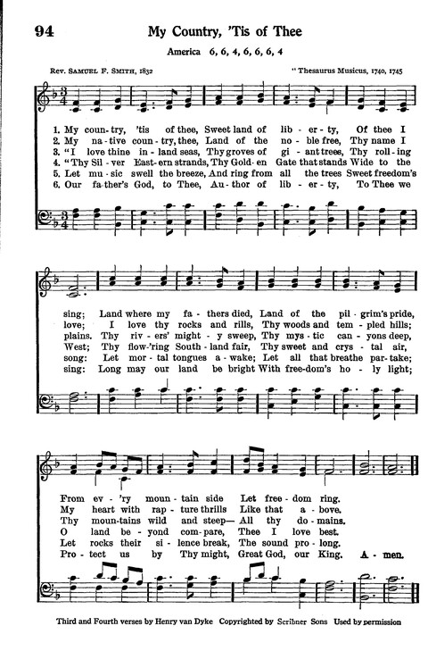 Junior Hymns and Songs: for use in Church School, Sunday Session, Week Day Session, Vacation Session, Junior Societies (Judson Ed.) page 93