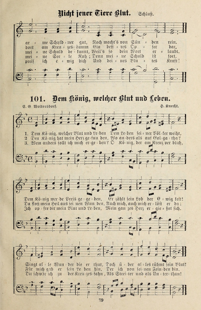 Jugendharfe: Liederbuch für Christliche Vereine, Kirchenchöre, und Sonntagsschulen page 79