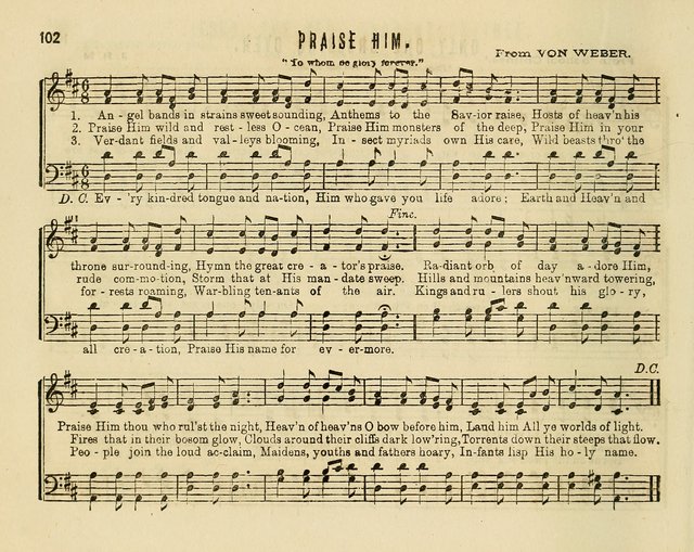 Joyful Songs: a choice collection of new Sunday School music page 102