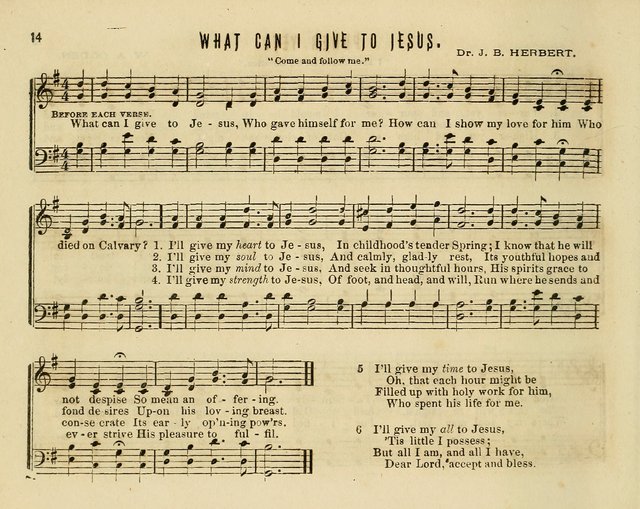 Joyful Songs: a choice collection of new Sunday School music page 14