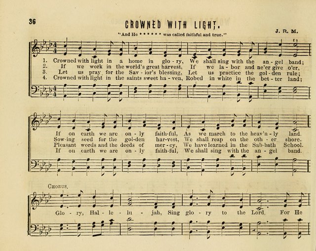 Joyful Songs: a choice collection of new Sunday School music page 36