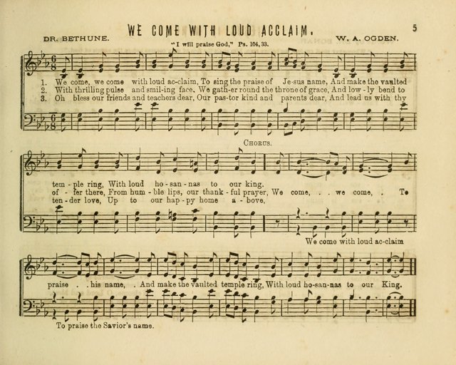 Joyful Songs: a choice collection of new Sunday School music page 5