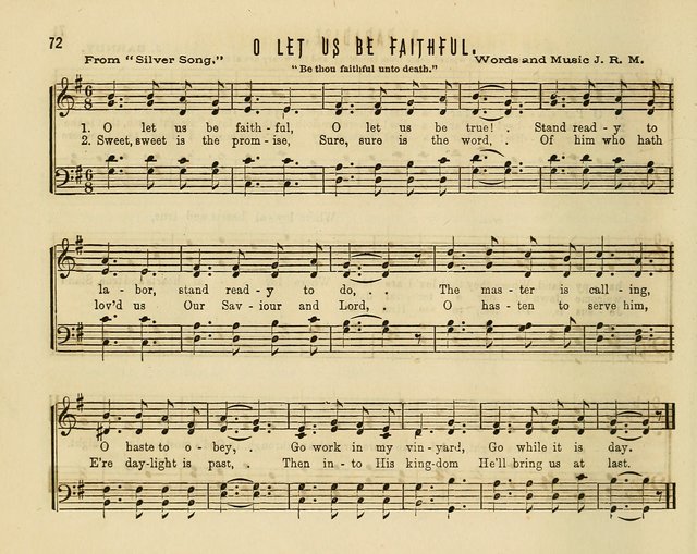 Joyful Songs: a choice collection of new Sunday School music page 72