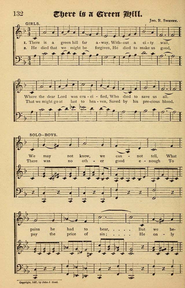 Junior Songs: a collection of sacred hymns and songs; for use in meetings of junior societies, Sunday Schools, etc. page 130