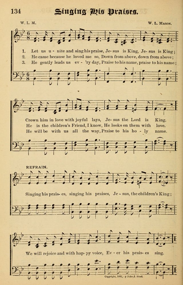 Junior Songs: a collection of sacred hymns and songs; for use in meetings of junior societies, Sunday Schools, etc. page 132