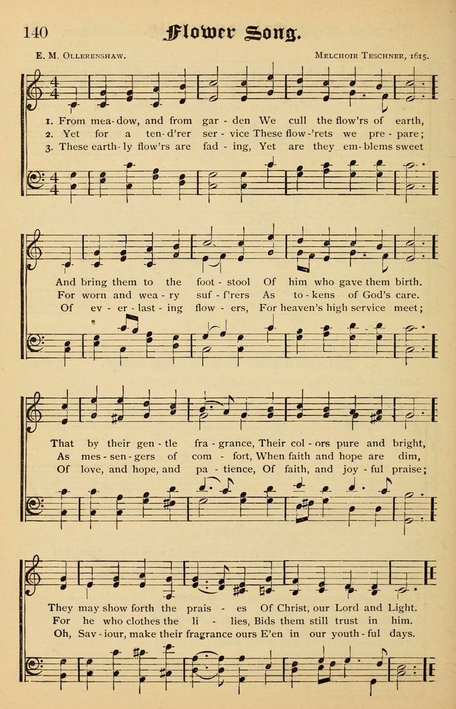 Junior Songs: a collection of sacred hymns and songs; for use in meetings of junior societies, Sunday Schools, etc. page 138