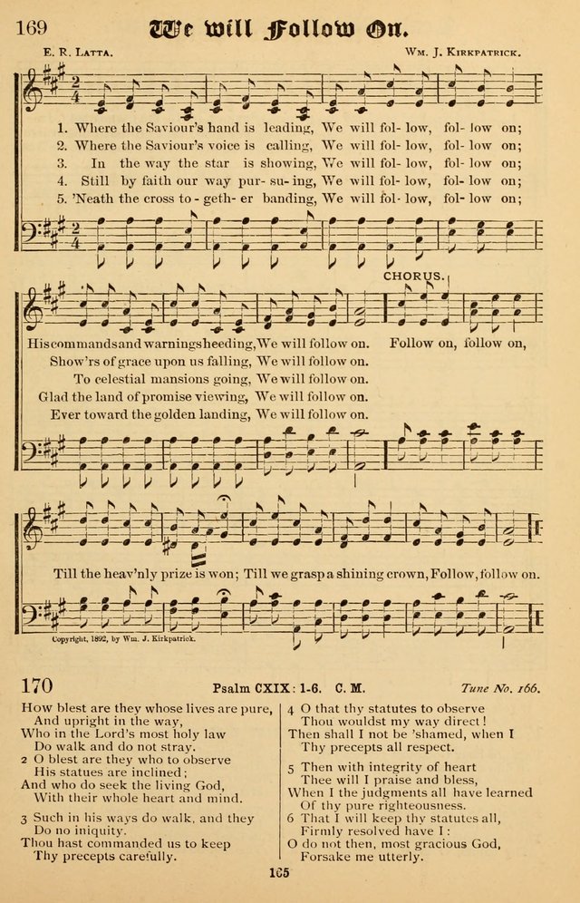 Junior Songs: a collection of sacred hymns and songs; for use in meetings of junior societies, Sunday Schools, etc. page 163