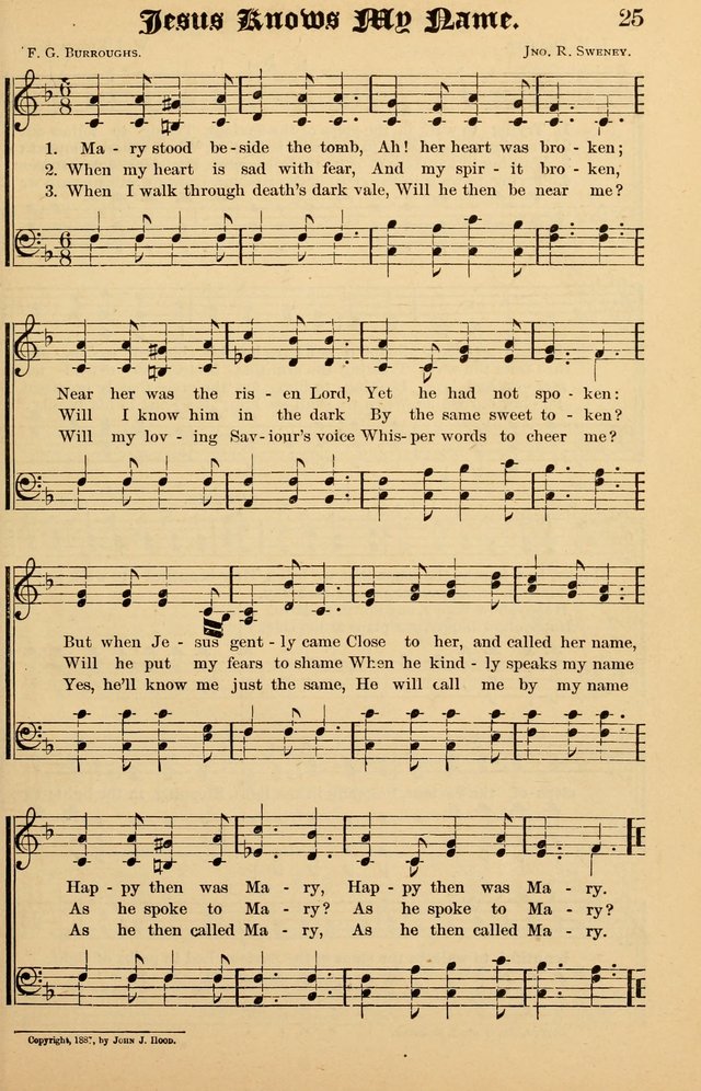 Junior Songs: a collection of sacred hymns and songs; for use in meetings of junior societies, Sunday Schools, etc. page 23