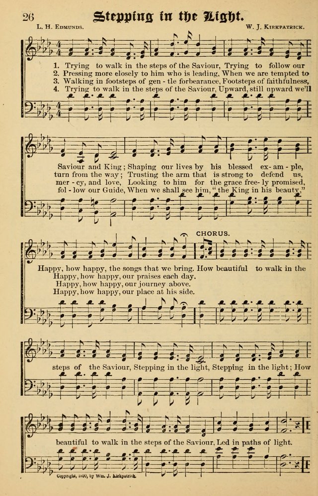 Junior Songs: a collection of sacred hymns and songs; for use in meetings of junior societies, Sunday Schools, etc. page 24