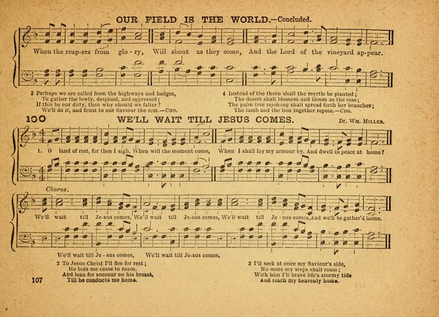 The Jewel: a selection of hymns and tunes for the Sabbath school, designed as a supplement to "The Gem" page 107