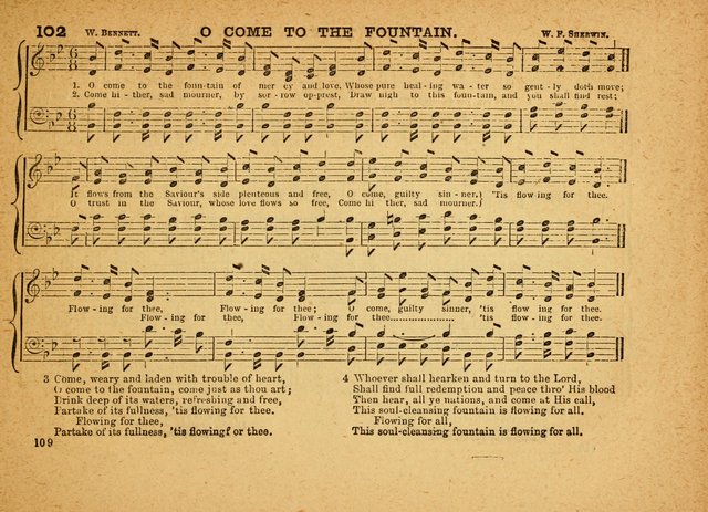 The Jewel: a selection of hymns and tunes for the Sabbath school, designed as a supplement to "The Gem" page 109