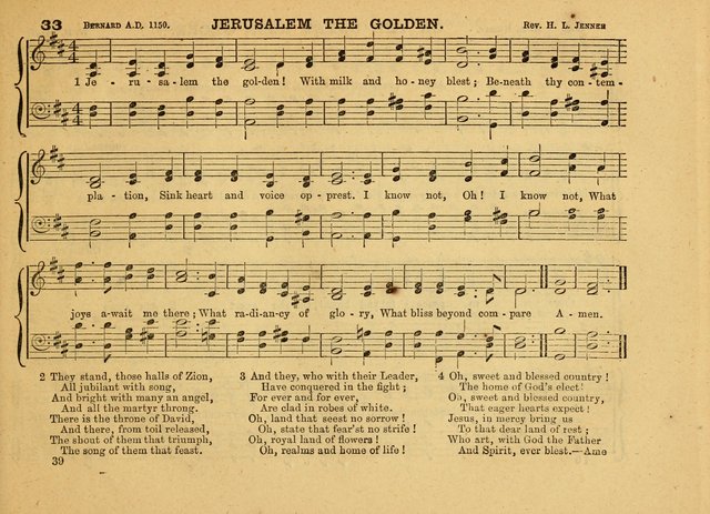 The Jewel: a selection of hymns and tunes for the Sabbath school, designed as a supplement to "The Gem" page 39