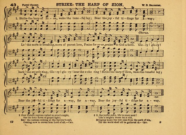 The Jewel: a selection of hymns and tunes for the Sabbath school, designed as a supplement to "The Gem" page 49