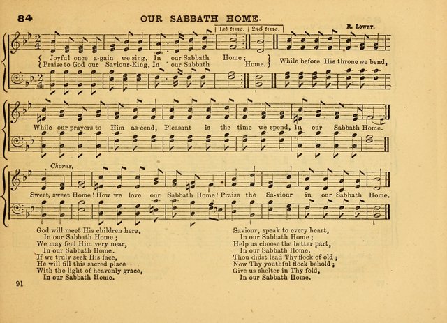 The Jewel: a selection of hymns and tunes for the Sabbath school, designed as a supplement to "The Gem" page 91