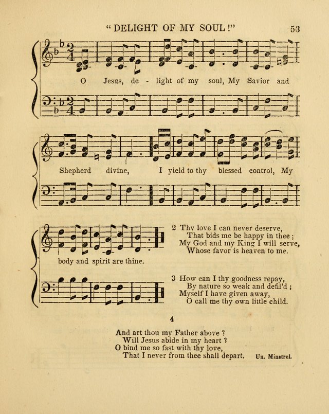 Juvenile Songs: religious, moral and sentimental, with brief exercises, adapted to the purposes of primary instruction page 53