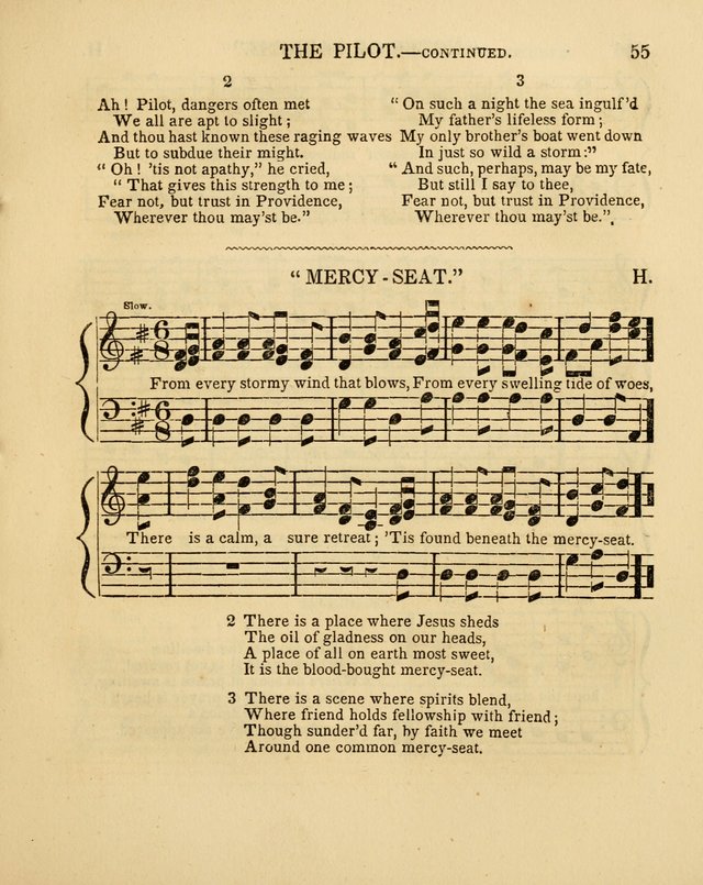 Juvenile Songs: religious, moral and sentimental, with brief exercises, adapted to the purposes of primary instruction page 55