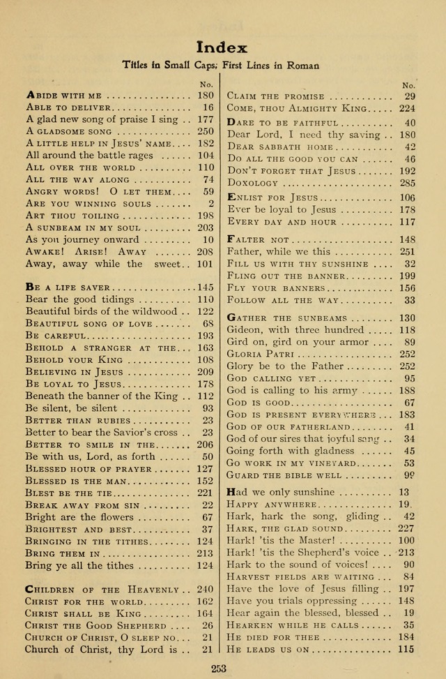 Jubilant Voices for Sunday Schools and Devotional Meetings page 254