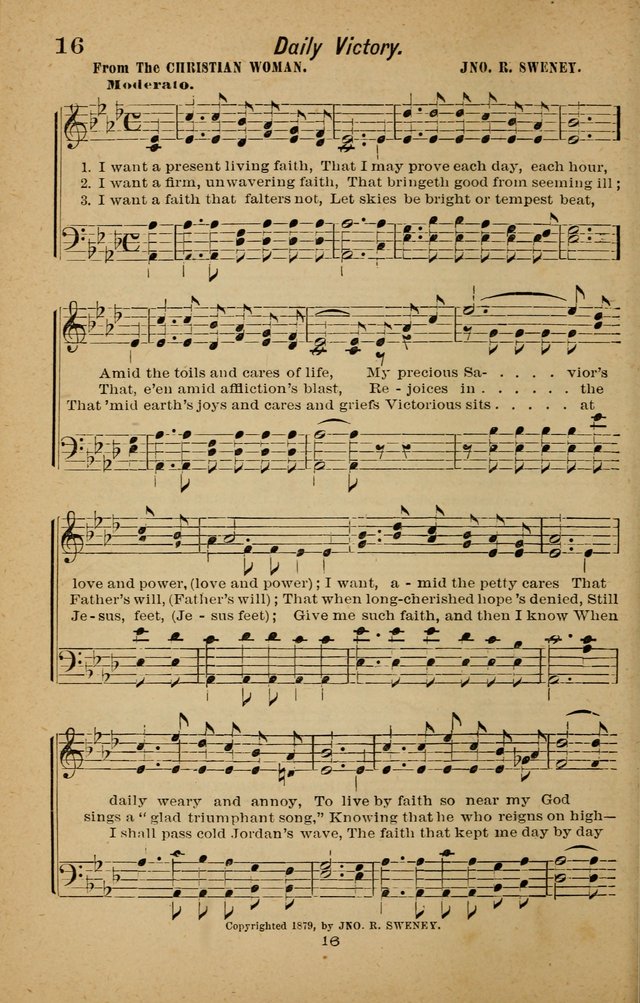 Joy to the World: or, sacred songs for gospel meetings page 16