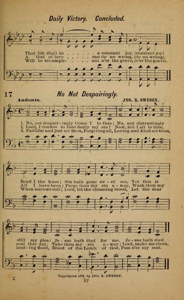 Joy to the World: or, sacred songs for gospel meetings page 17