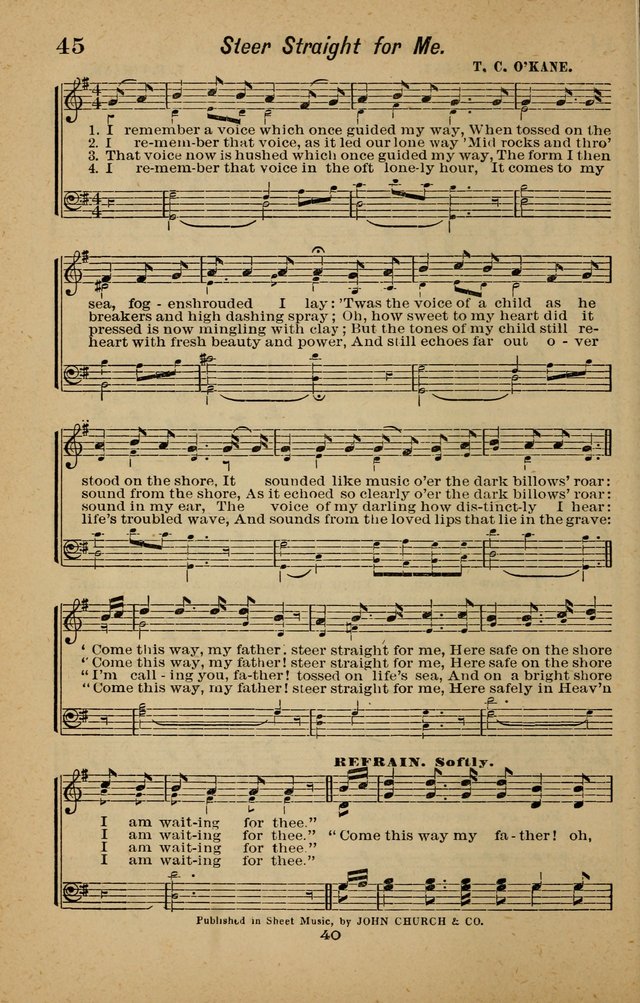 Joy to the World: or, sacred songs for gospel meetings page 40