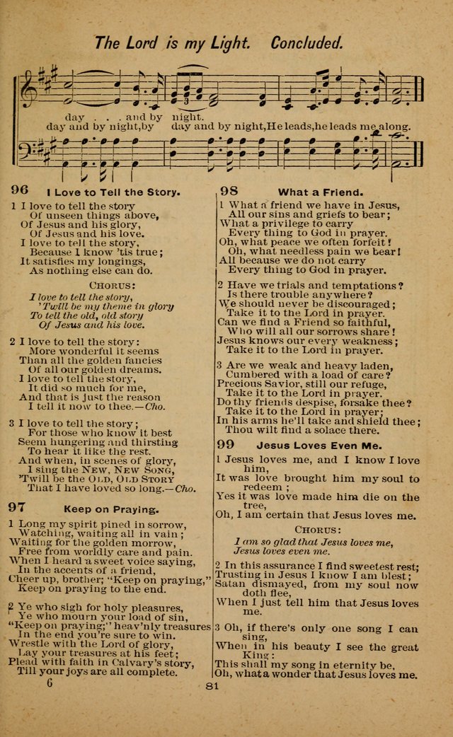 Joy to the World: or, sacred songs for gospel meetings page 81