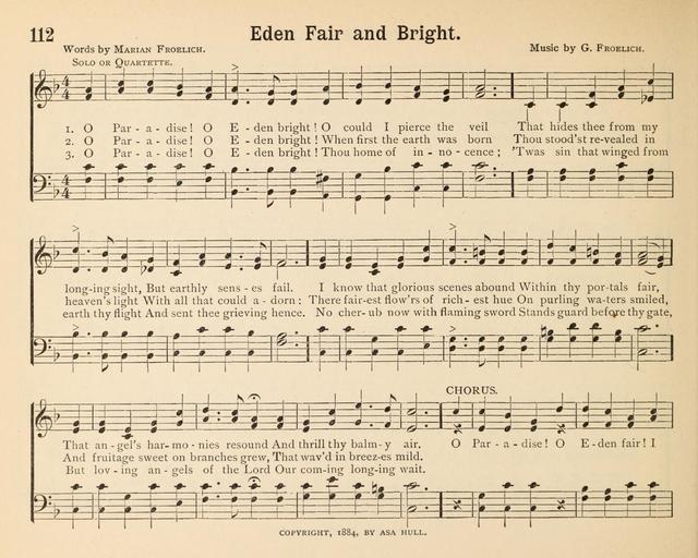 Jewels of Praise: a collection of choice original hymns and tunes suitable for Sunday-Schools, Bible Classes and the Home Circle page 112