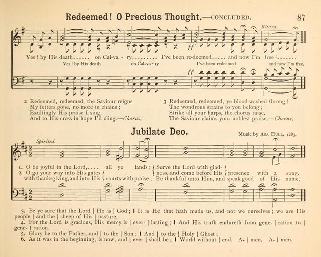 Jewels of Praise: a collection of choice original hymns and tunes suitable for Sunday-Schools, Bible Classes and the Home Circle page 87