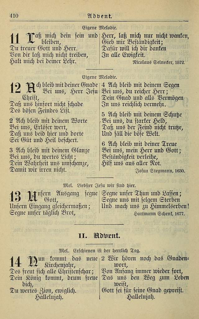 Kirchenbuch für Evangelisch-Lutherische Gemeinden page 410