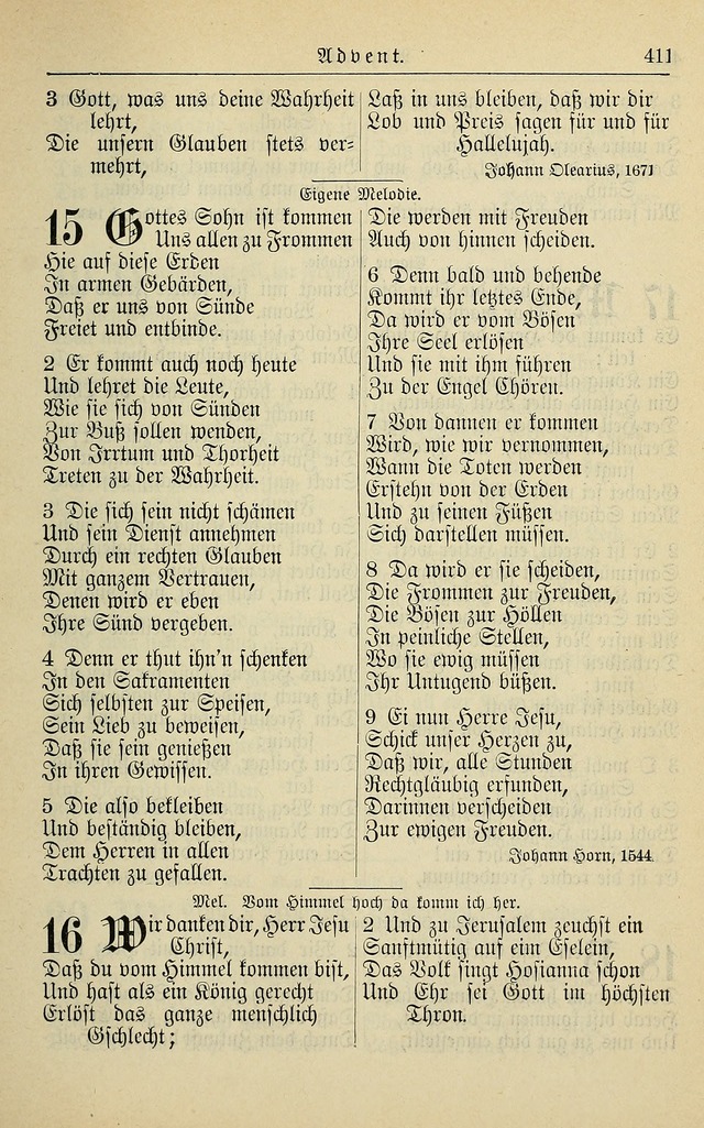 Kirchenbuch für Evangelisch-Lutherische Gemeinden page 411