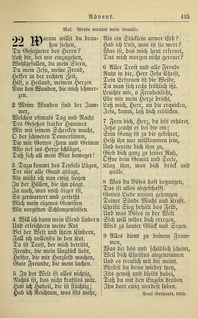 Kirchenbuch für Evangelisch-Lutherische Gemeinden page 415